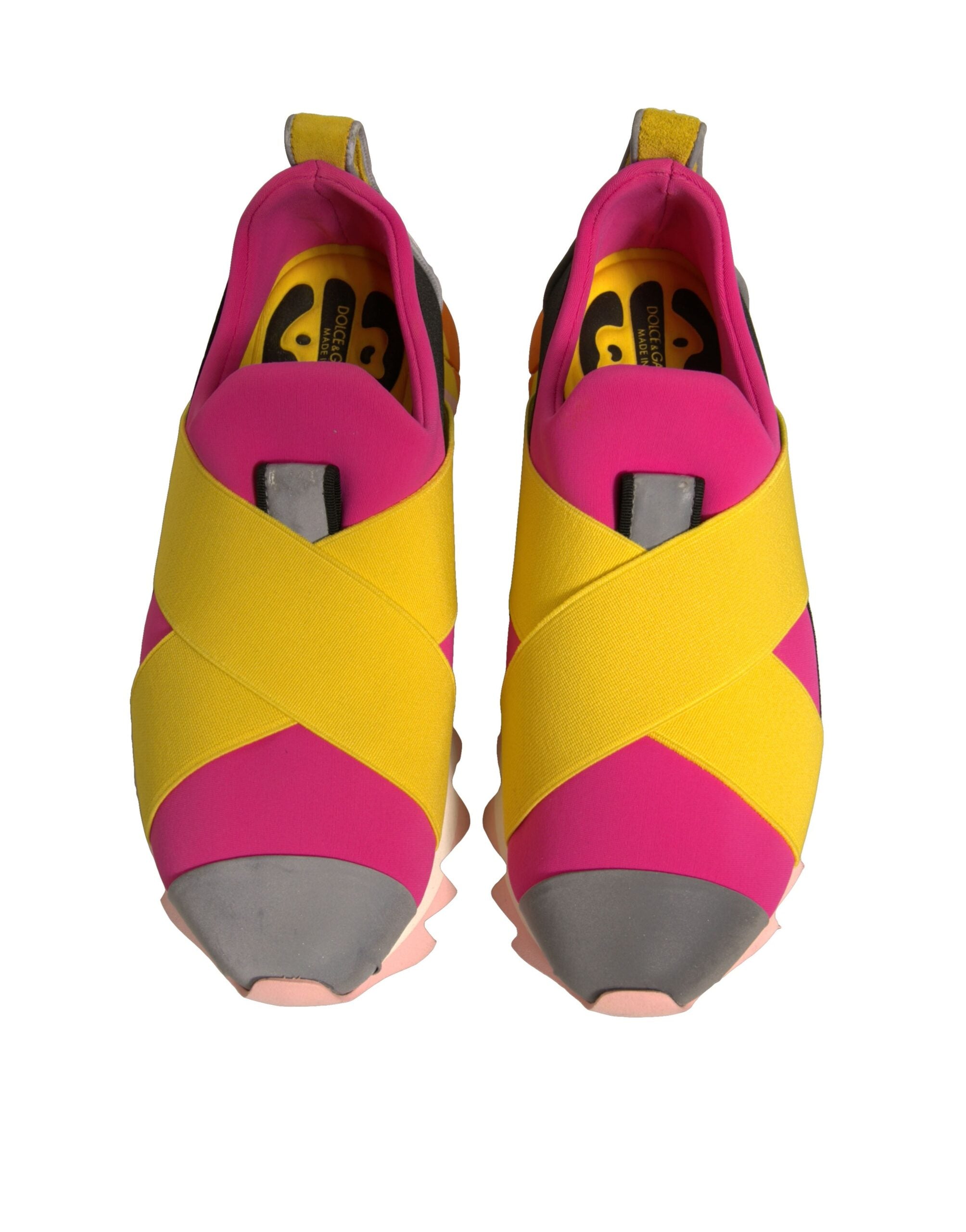 Dolce & Gabbana Multicolor Neoprene Elastic Ibiza Sneakers Women's Shoes (Pre-Owned)