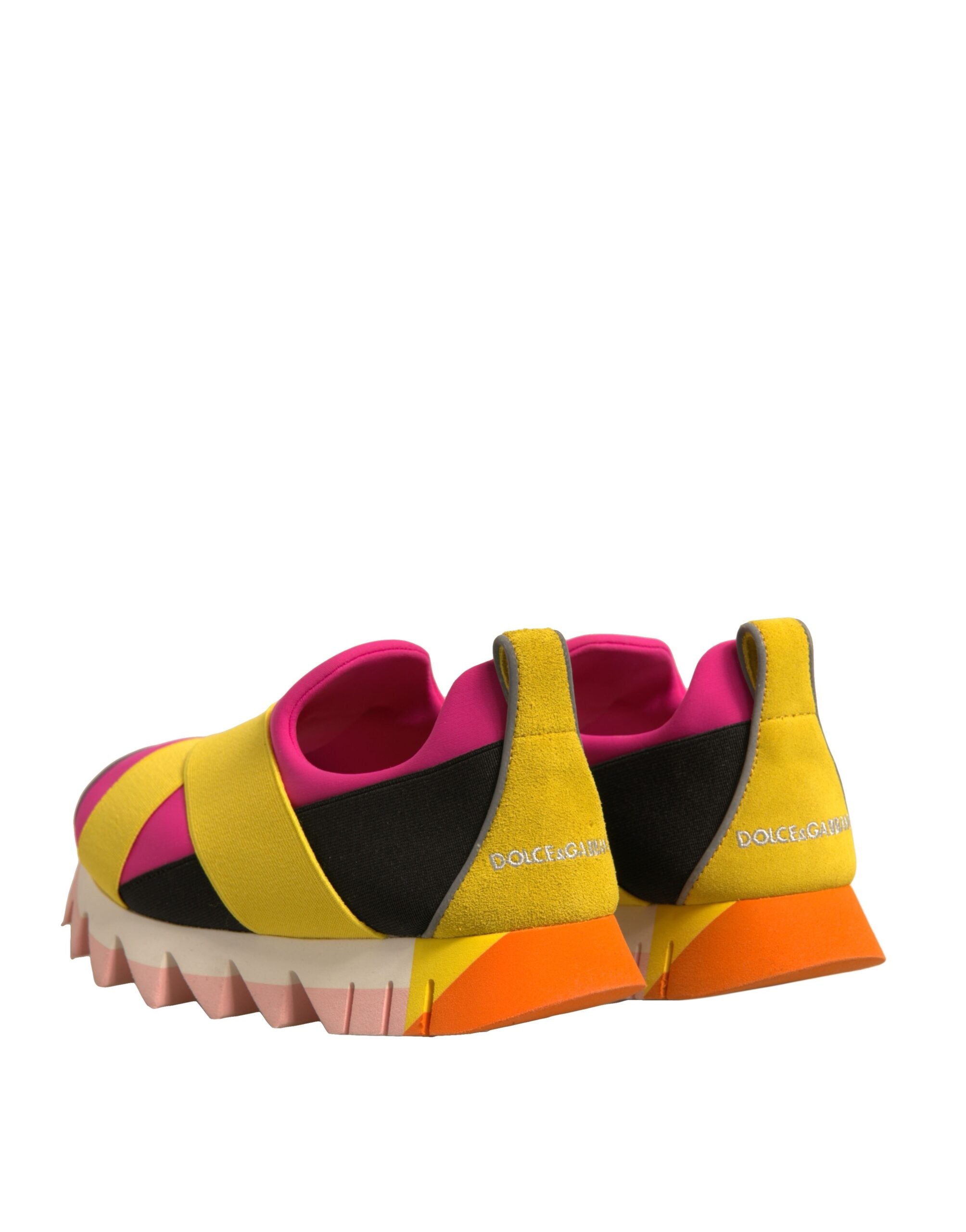 Dolce & Gabbana Multicolor Neoprene Elastic Ibiza Sneakers Women's Shoes (Pre-Owned)