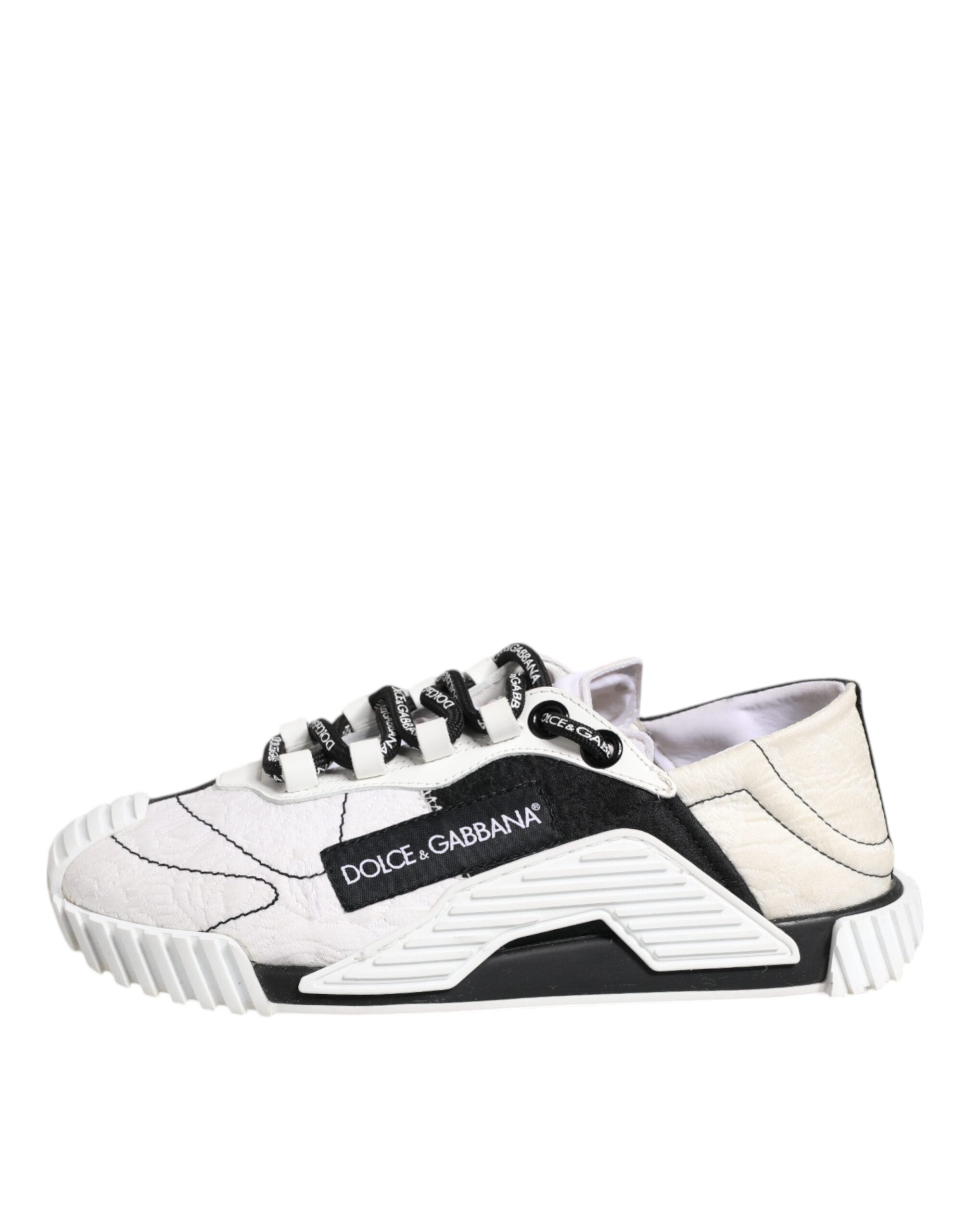 Dolce & Gabbana White Black NS1 Low Top Sneakers Women's Shoes (Pre-Owned)