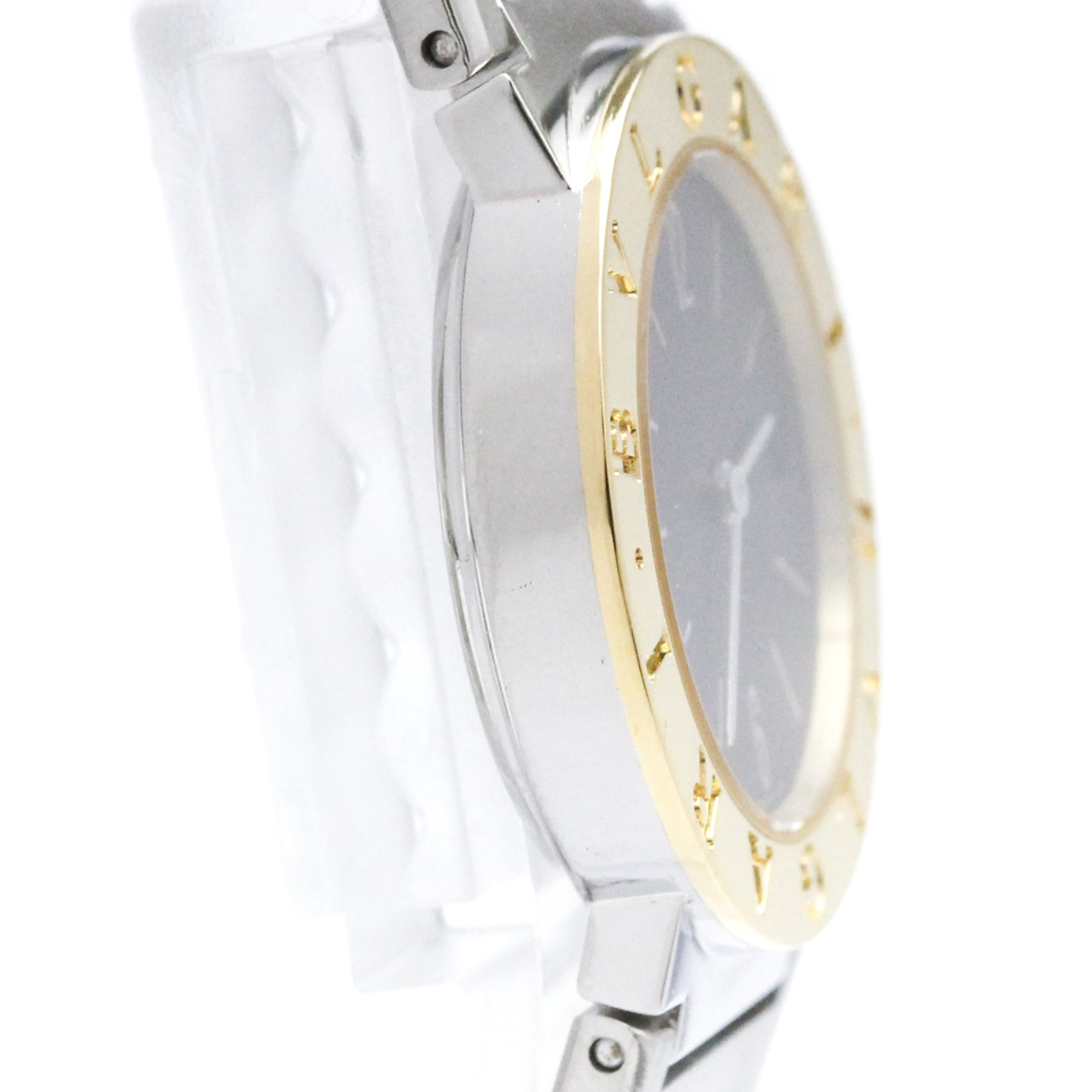 Bvlgari Bvlgari Quartz Stainless Steel And Yellow Gold Watch (Pre-Owned)