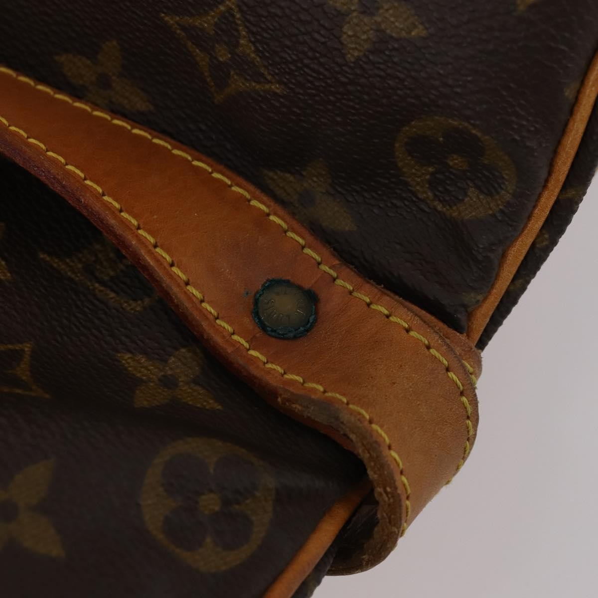 Louis Vuitton Saumur Monogram Canvas Brown Canvas Shoulder Bag Bag (Pre-Owned)