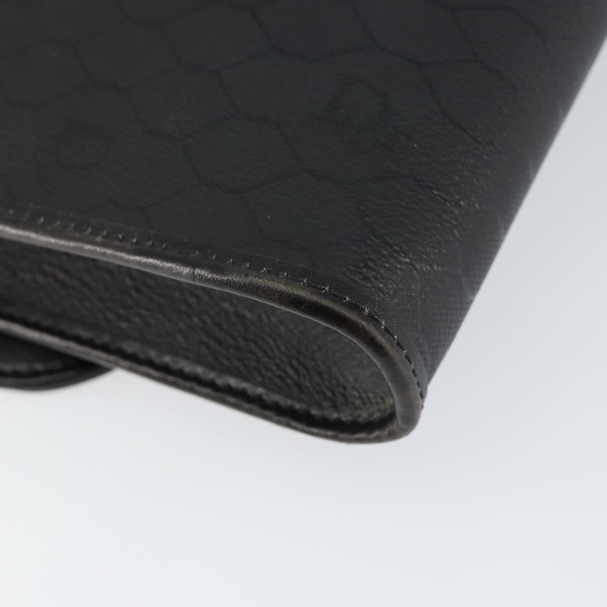 Christian Dior Vintage Honeycomb Flap Coated Canvas Black Canvas Shoulder Bag Bag (Pre-Owned)