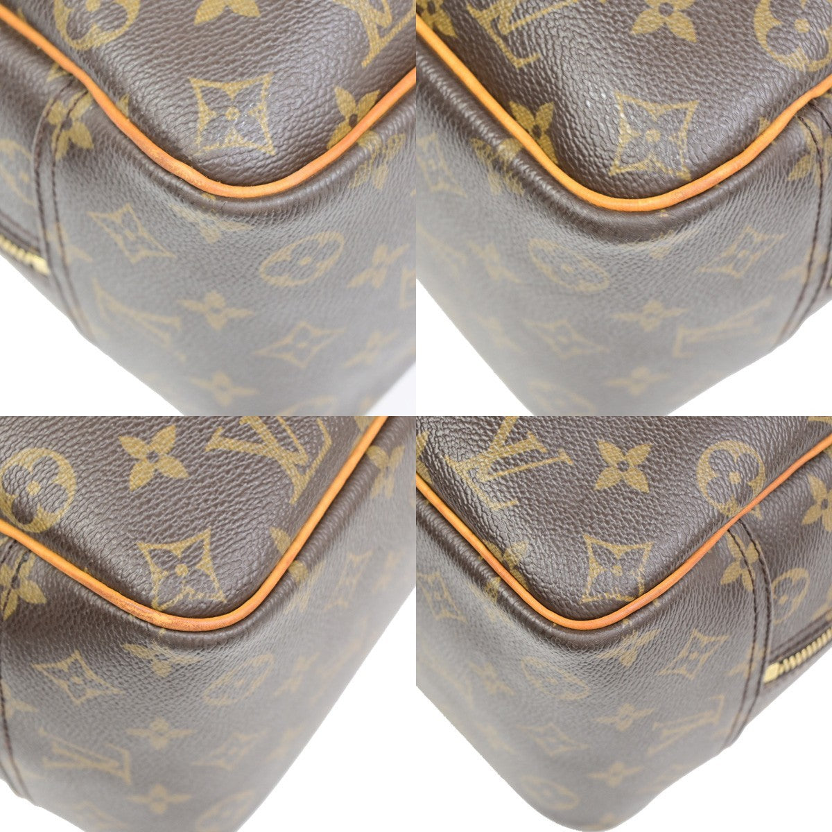 Louis Vuitton Deauville Monogram Canvas Brown Canvas Handbag (Pre-Owned)
