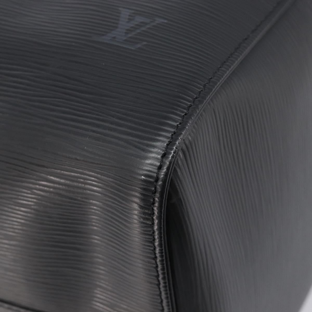 Louis Vuitton Keepall Epi Leather Black Leather Travel Bag Bag (Pre-Owned)