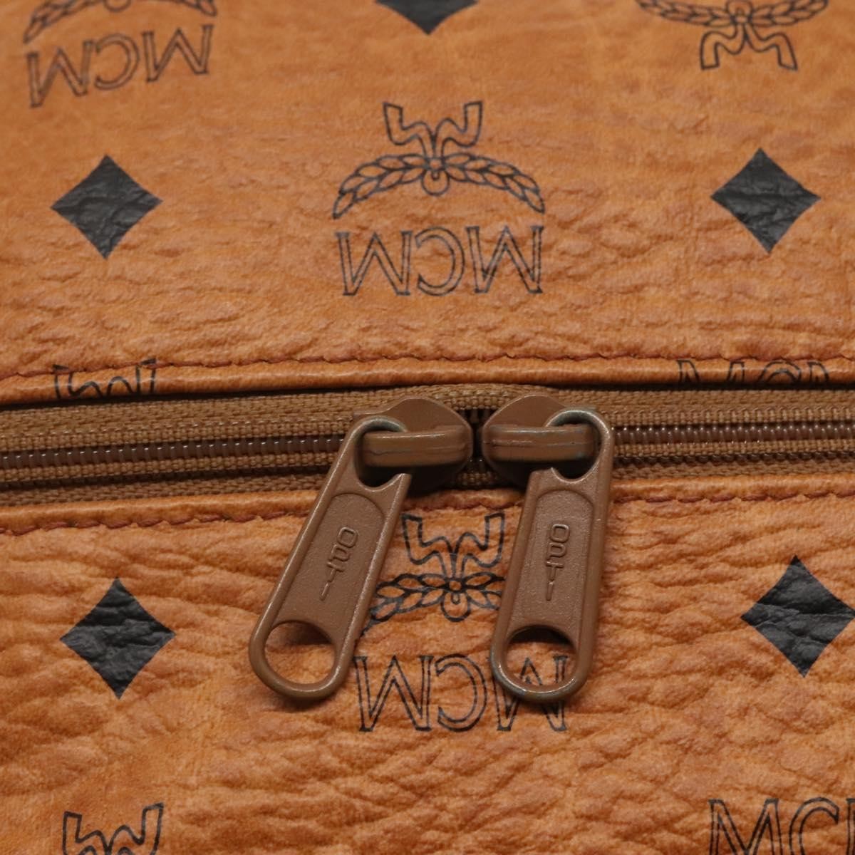 MCM Visetos Pvc Brown Pvc Clutche & Pouche Bag (Pre-Owned)