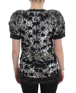 Dolce & Gabbana Crystal Embellished Knight Inspired Women's Top