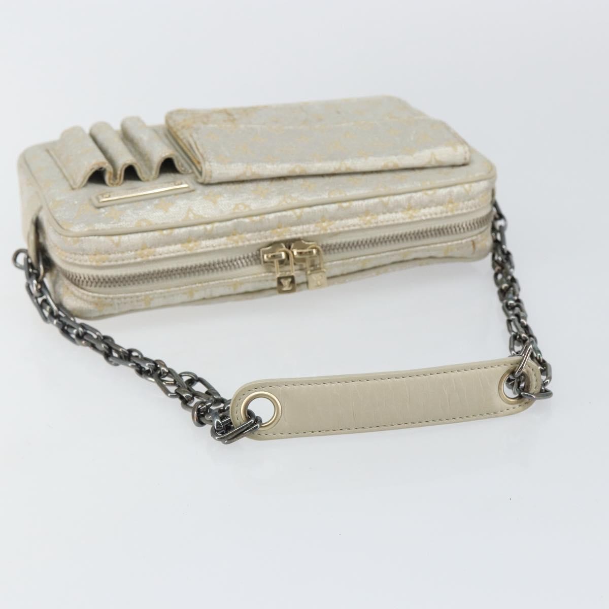 Louis Vuitton Mckenna Mini Lin Gold Canvas Bag (Pre-Owned)