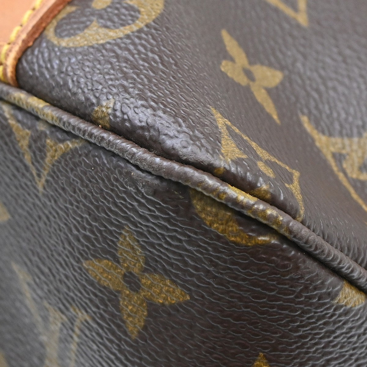 Louis Vuitton Shopping Sac Monogram Canvas Brown Canvas Handbag (Pre-Owned)