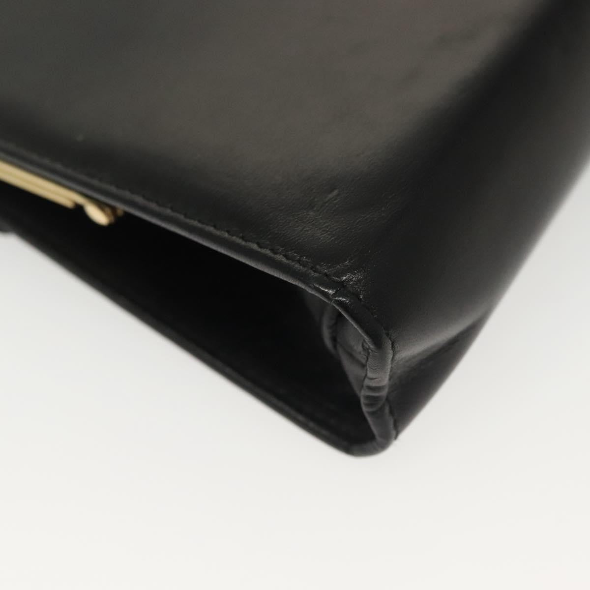 Salvatore Ferragamo Vala Leather Black Leather Shoulder Bag Bag (Pre-Owned)