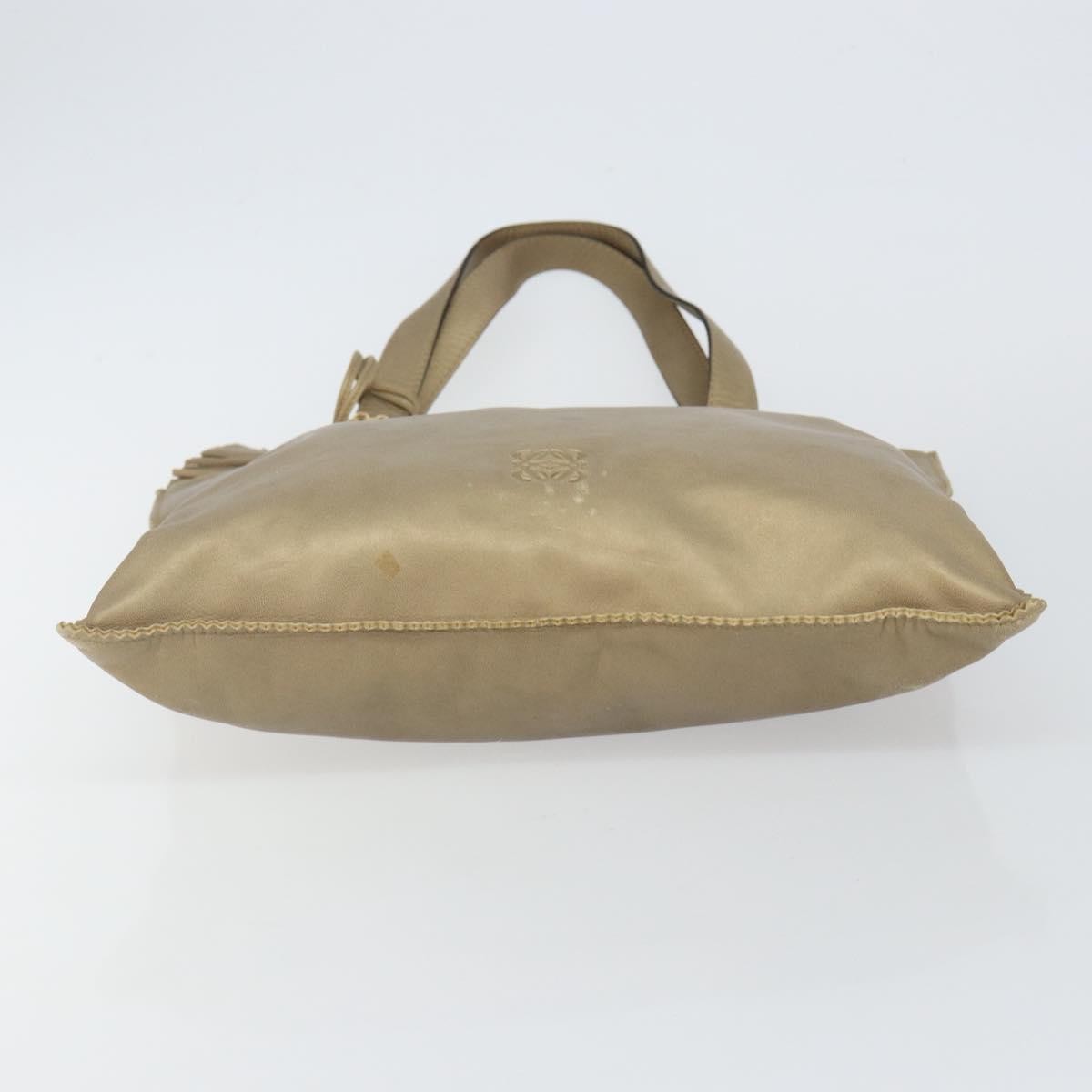 Loewe Anagram Tote Leather Gold Leather Tote Bag Bag (Pre-Owned)
