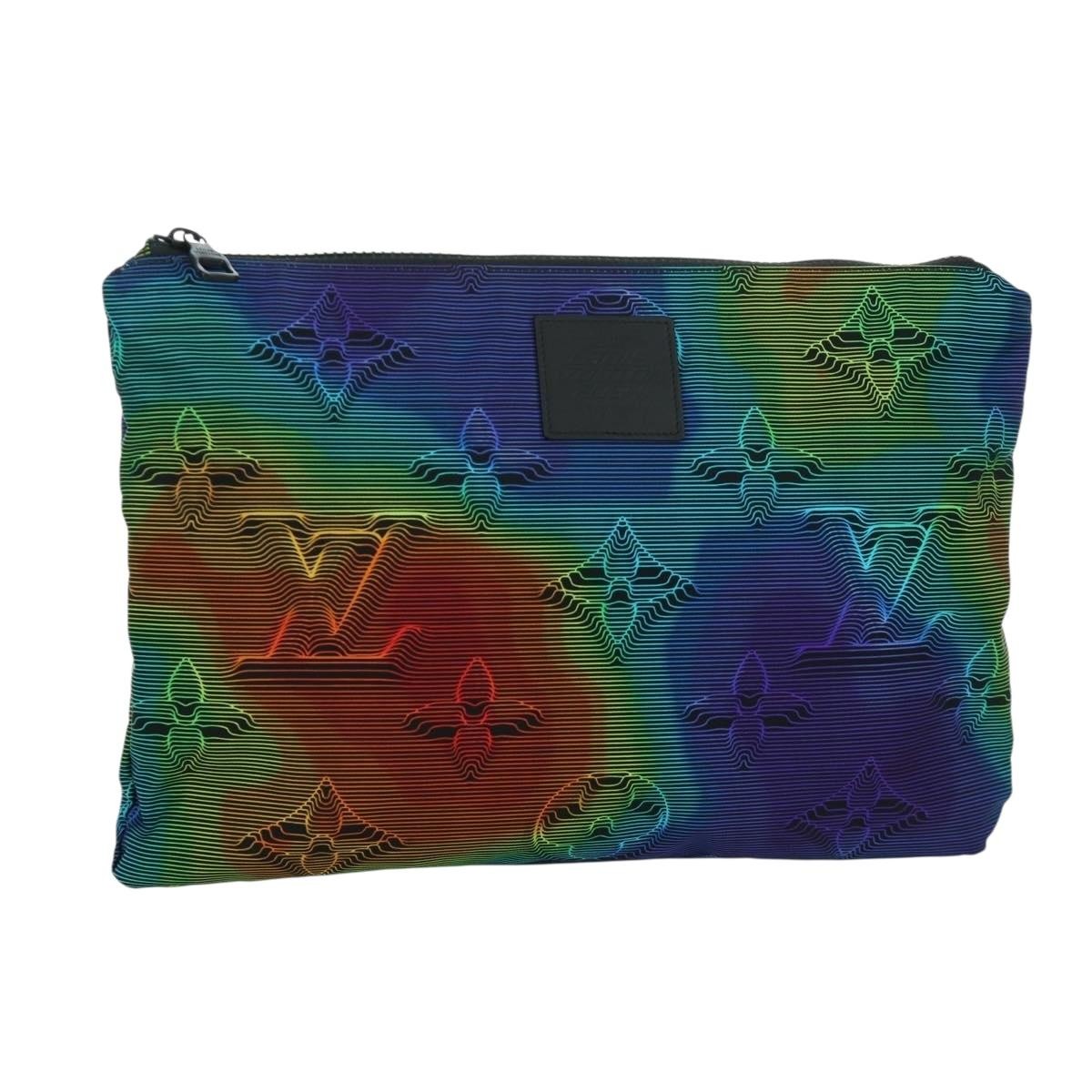 Louis Vuitton Reversible Limited Edition 2054 Monogram Textile Multicolour Nylon Clutche & Pouche Bag (Pre-Owned)