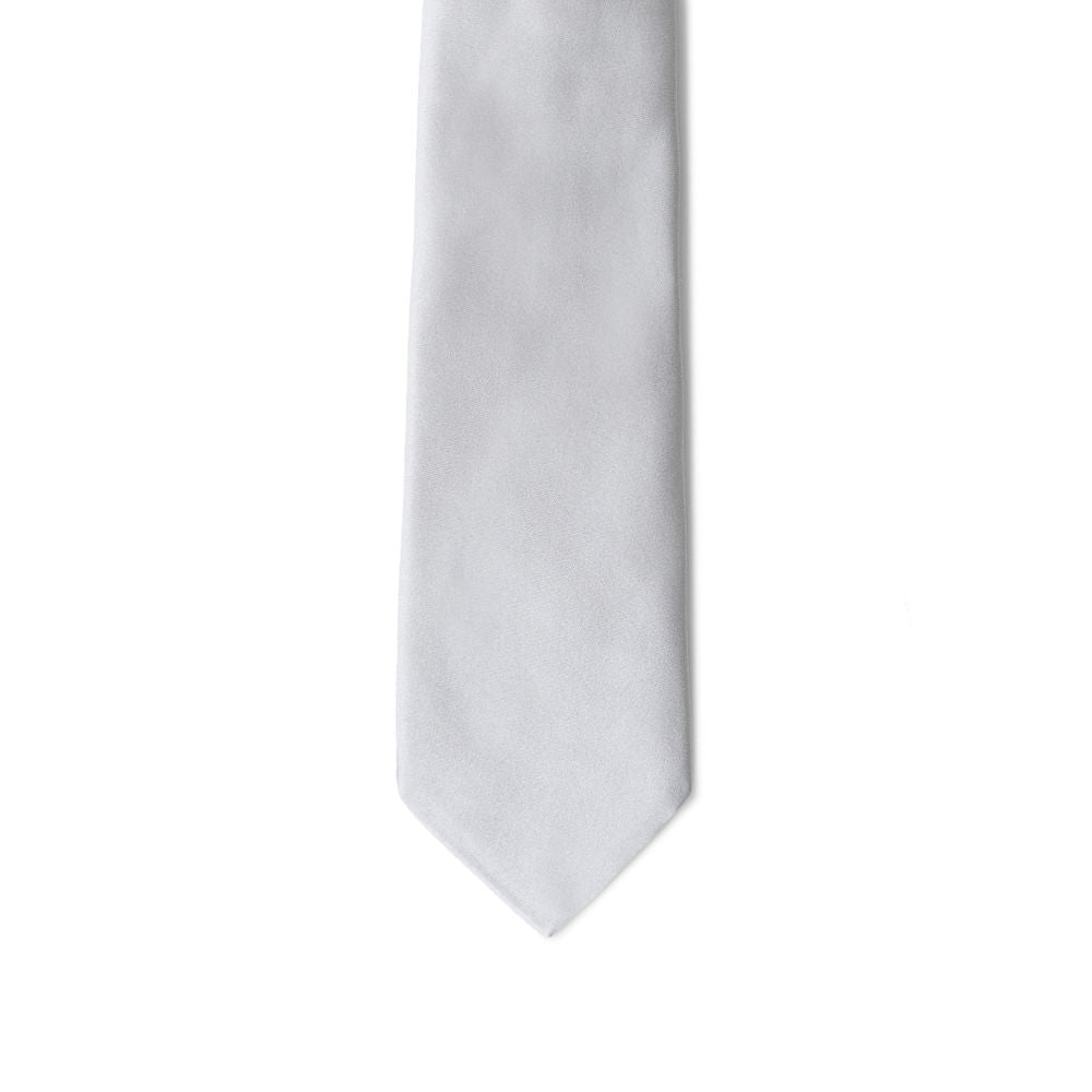 Giorgio Armani Silver Silk Ties & Men's Bowty