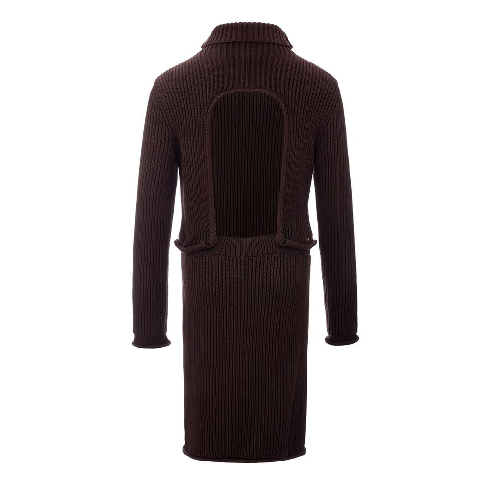 Bottega Veneta Elegant Viscose Brown Women's Dress