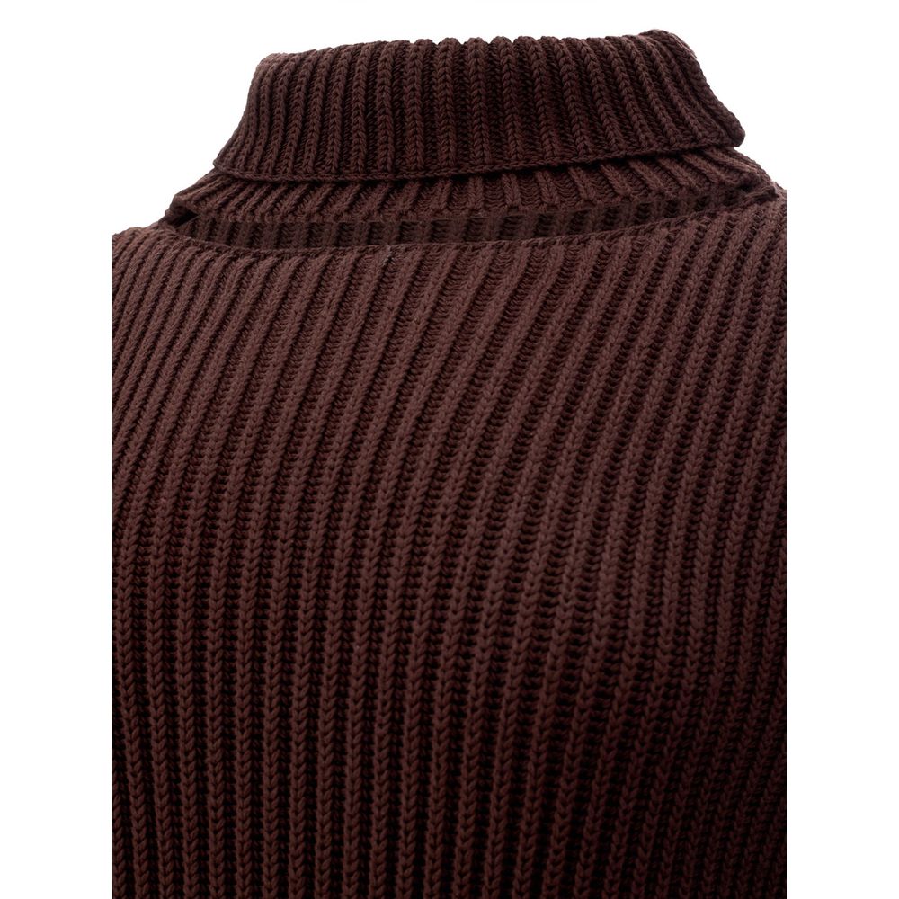 Bottega Veneta Elegant Viscose Brown Women's Dress