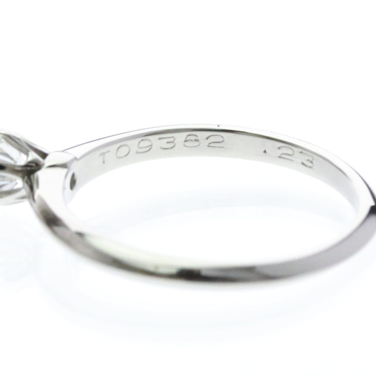 Tiffany & Co. Tiffany Setting Solitaire Platinum With Rbc Diamond G/Vvs2 Silver Platinum Ring Jewelry (Pre-Owned)