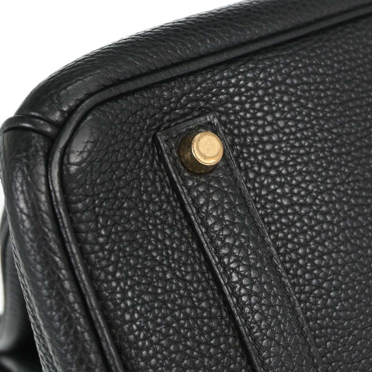 Hermes Birkin Black Togo With Gold Hardware Black Leather Handbag (Pre-Owned)