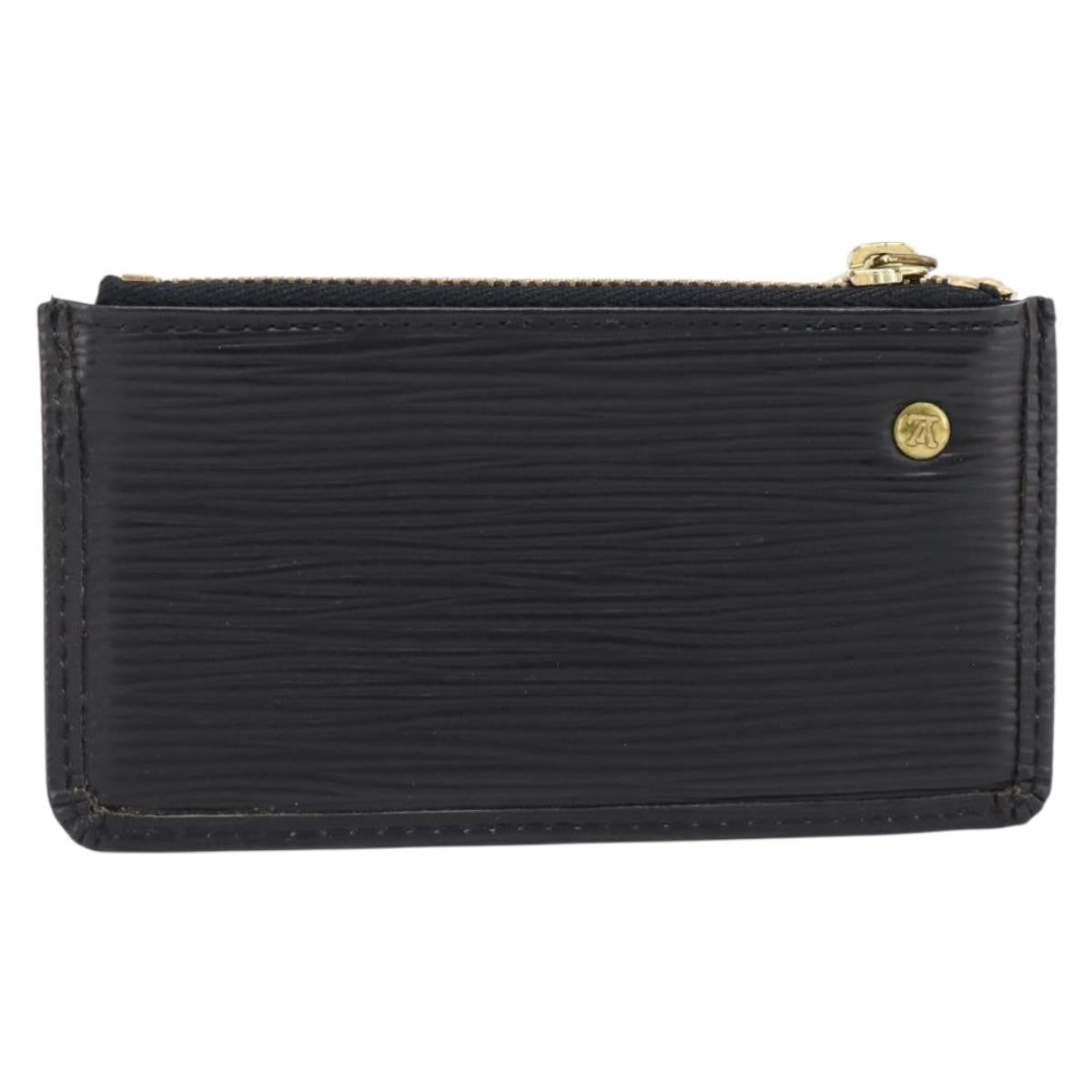 Louis Vuitton Pochette Clés Epi Black Leather Wallets Accessory (Pre-Owned)