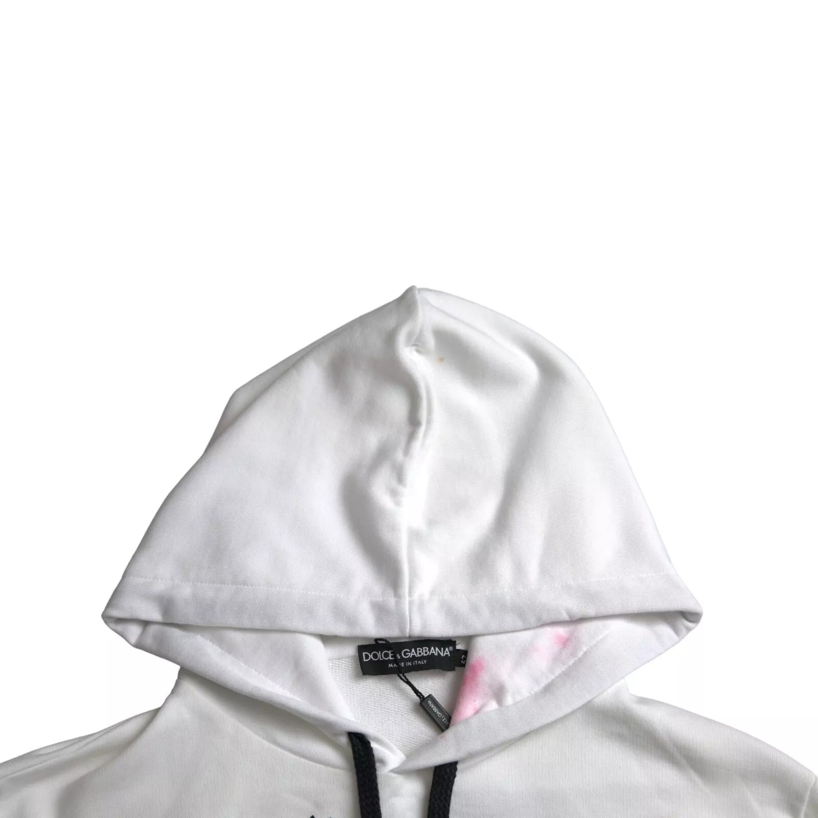 Dolce & Gabbana White Sacred Heart Hooded Sweatshirt Women's Sweater (Pre-Owned)