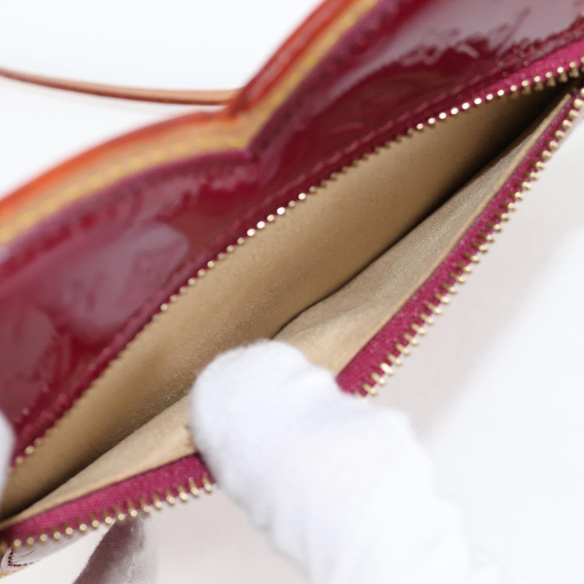 Louis Vuitton Conte De Fees Butterfly Monogram Vernis Burgundy Patent_Leather Clutche & Pouche Bag (Pre-Owned)