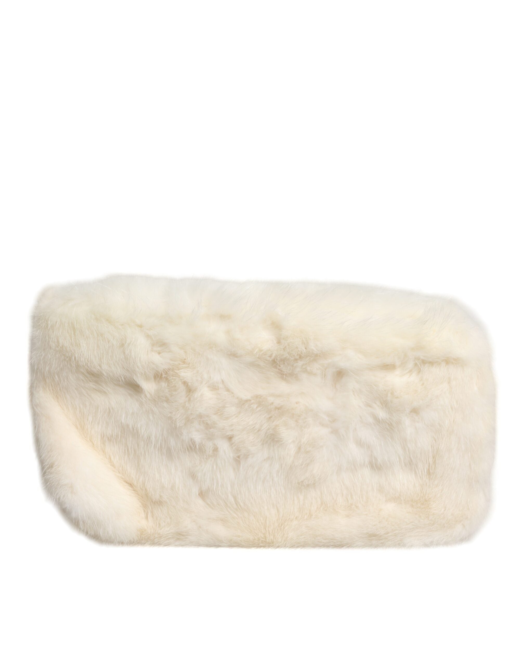 Dolce & Gabbana White Fur HandWomen's Clutch Purse Pouch Women's Bag