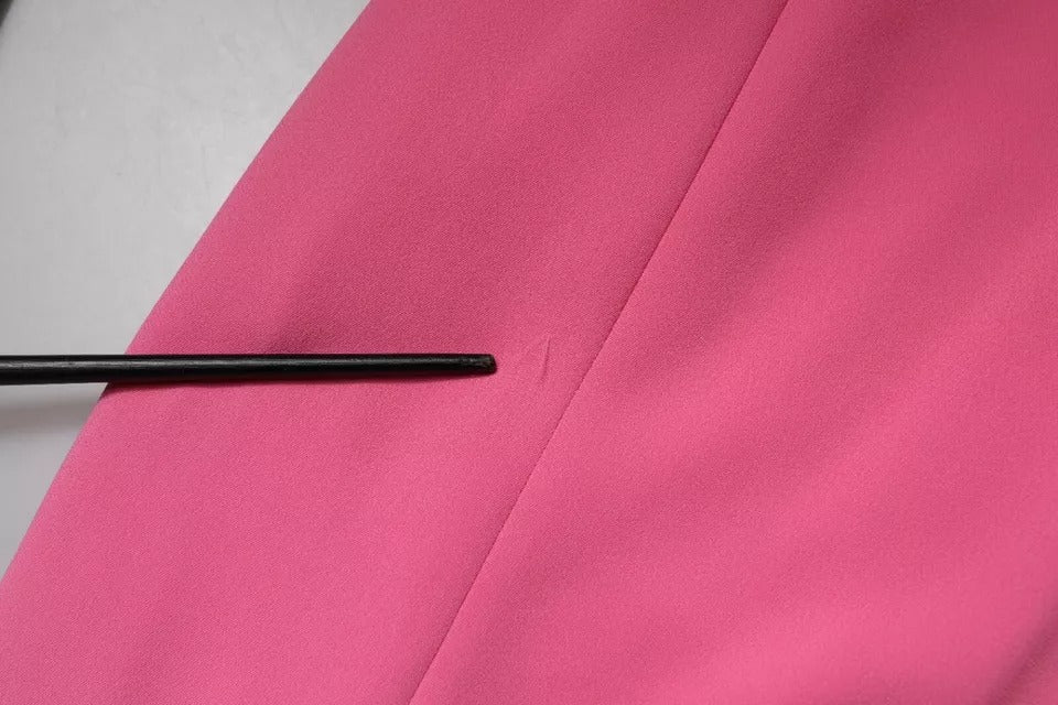 Dondup Pink Viscose Short Sleeves Backless Sheath Mini Women's Dress (Pre-Owned)