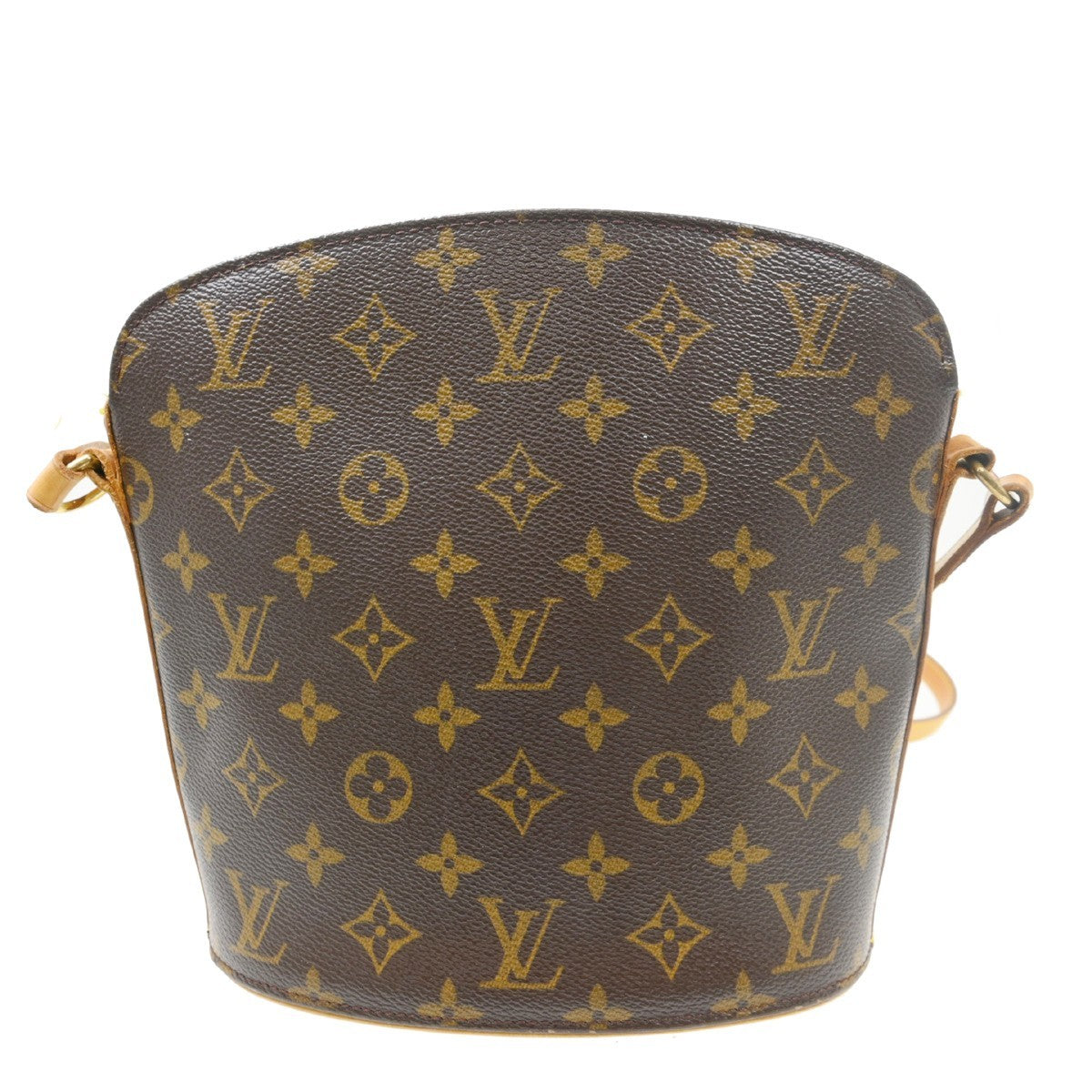 Louis Vuitton Drouot Monogram Canvas Brown Canvas Handbag (Pre-Owned)