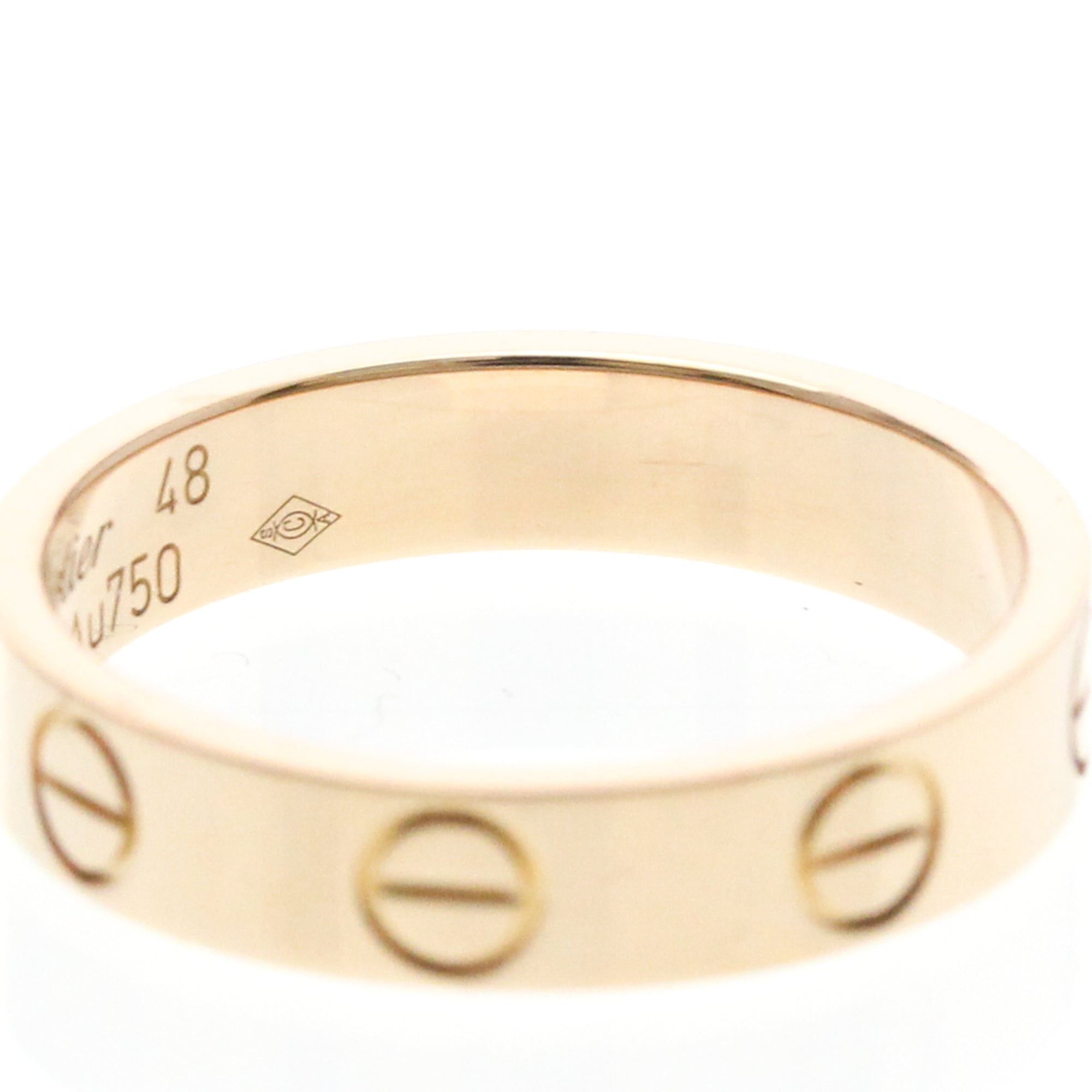 Cartier Love Wedding Band 18K Rose Gold Gold Pink_Gold Ring Jewelry (Pre-Owned)