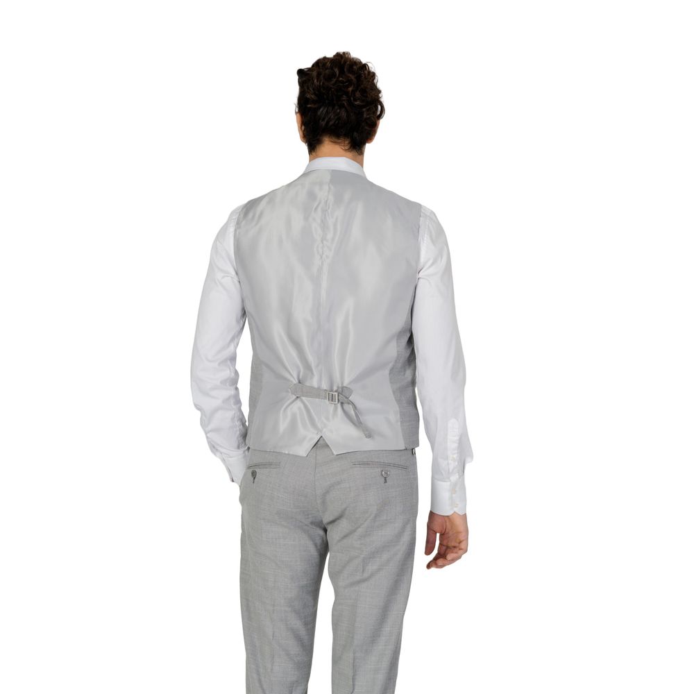 Antony Morato Gray Polyester Men's Waistcoat