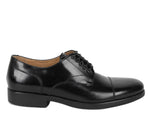 Salvatore Ferragamo Larry Black Leather Oxford Dress Shoes