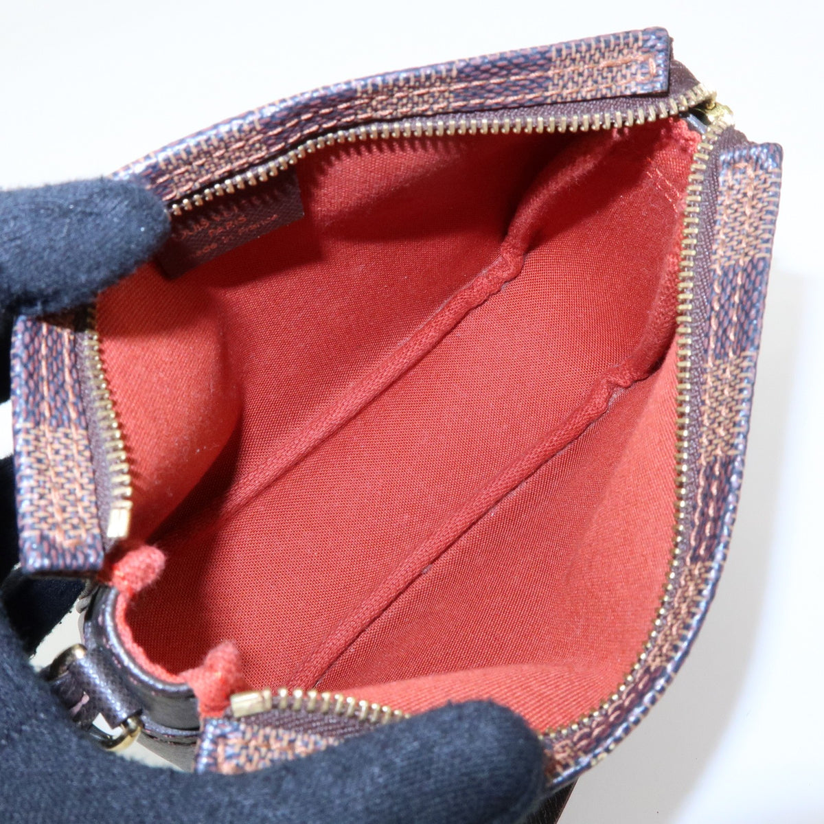 Louis Vuitton Trousse Make Up Damier Brown Canvas Clutche & Pouche Bag (Pre-Owned)