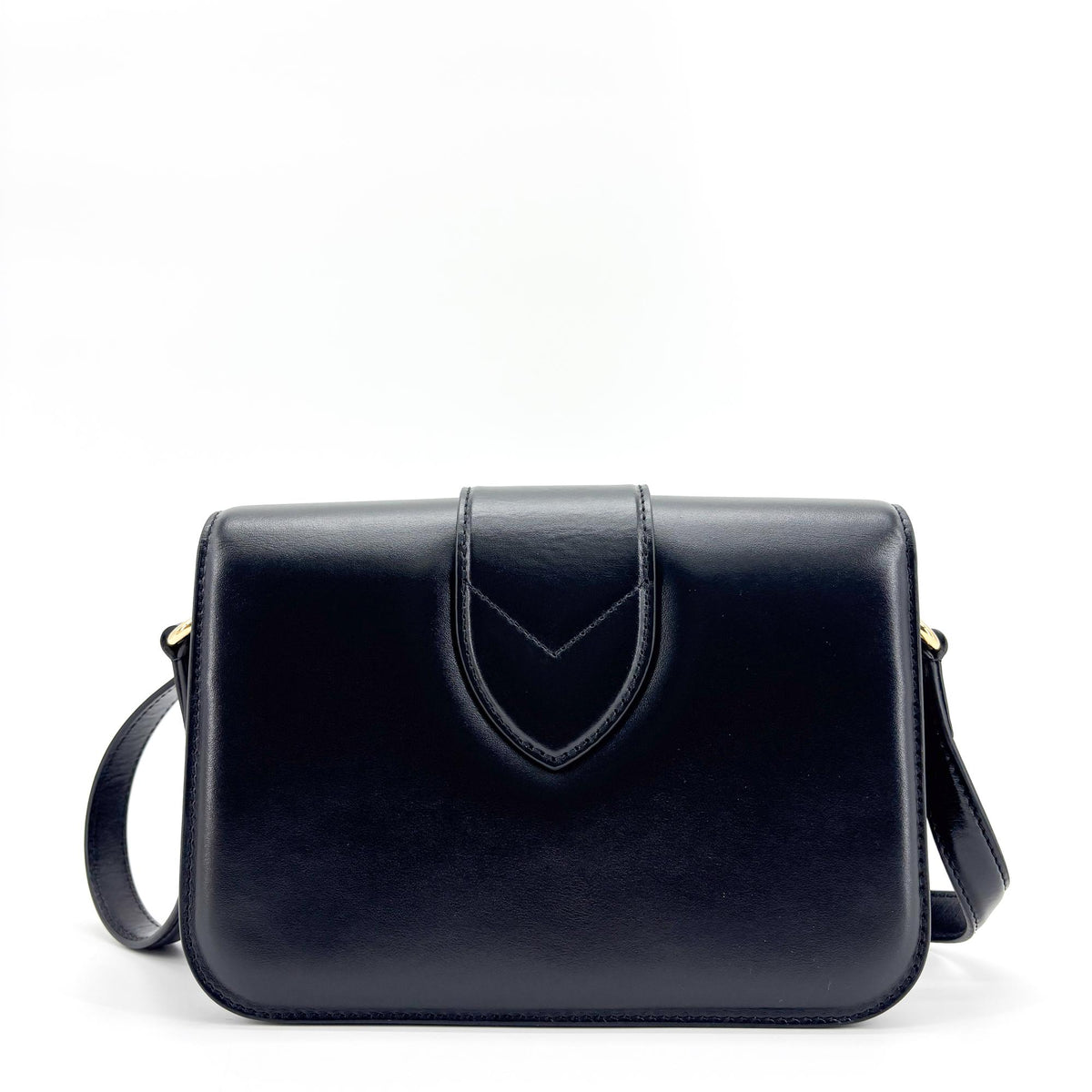 Louis Vuitton Lv Pont 9 Leather Black Leather Handbag (Pre-Owned)