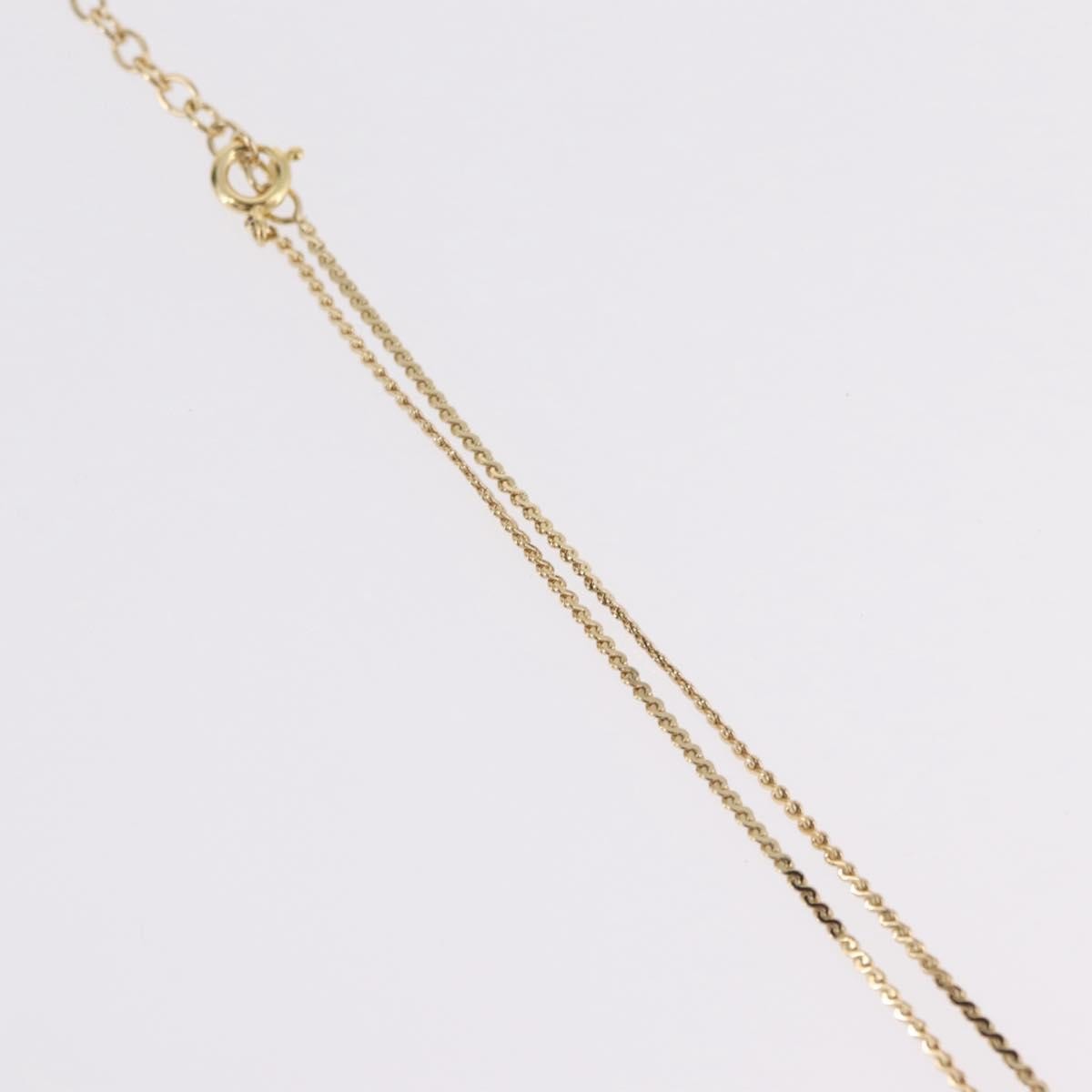 Christian Dior Vintage Cd Pendant Metal Gold Metal Necklace Jewelry (Pre-Owned)