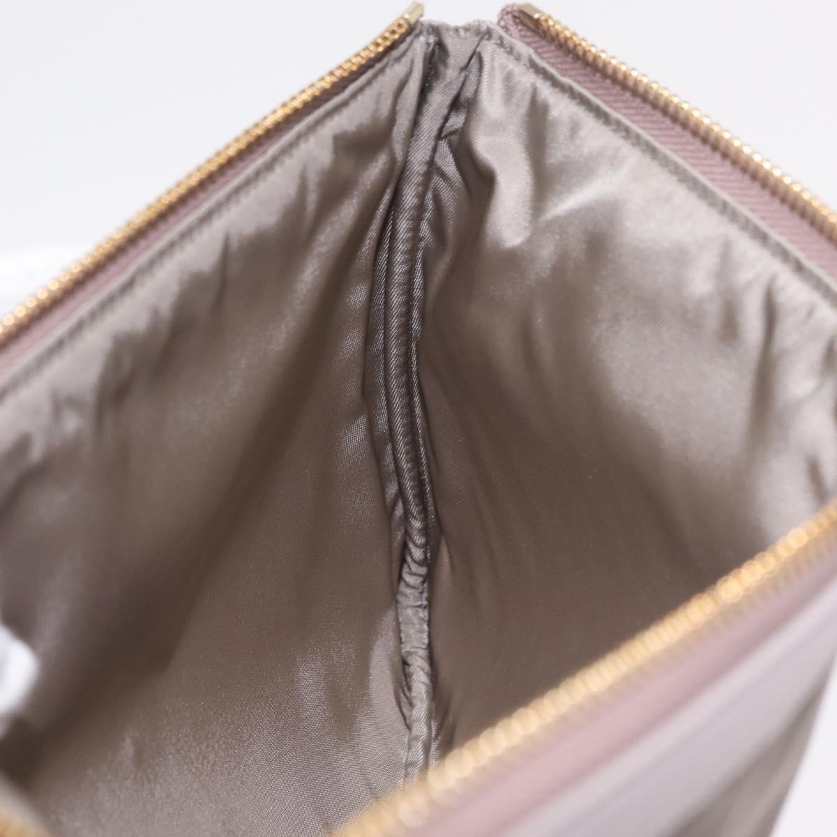 Salvatore Ferragamo Vala Clutch Nylon Gray Nylon Clutche & Pouche Bag (Pre-Owned)