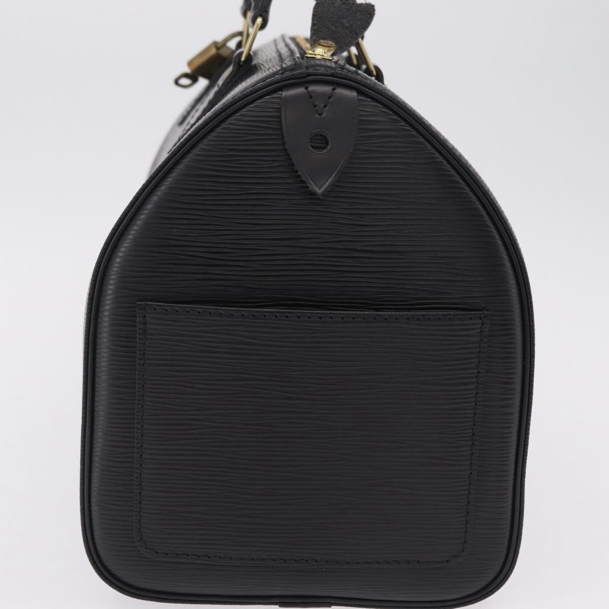 Louis Vuitton Speedy Epi Leather Black Leather Handbag (Pre-Owned)