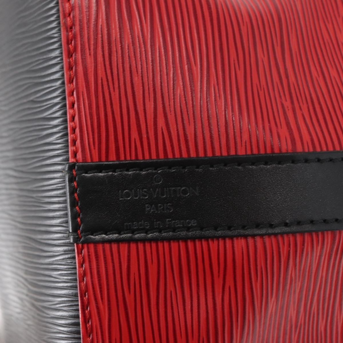 Louis Vuitton Bicolor Petit Noe Epi Leather Red Leather Handbag (Pre-Owned)