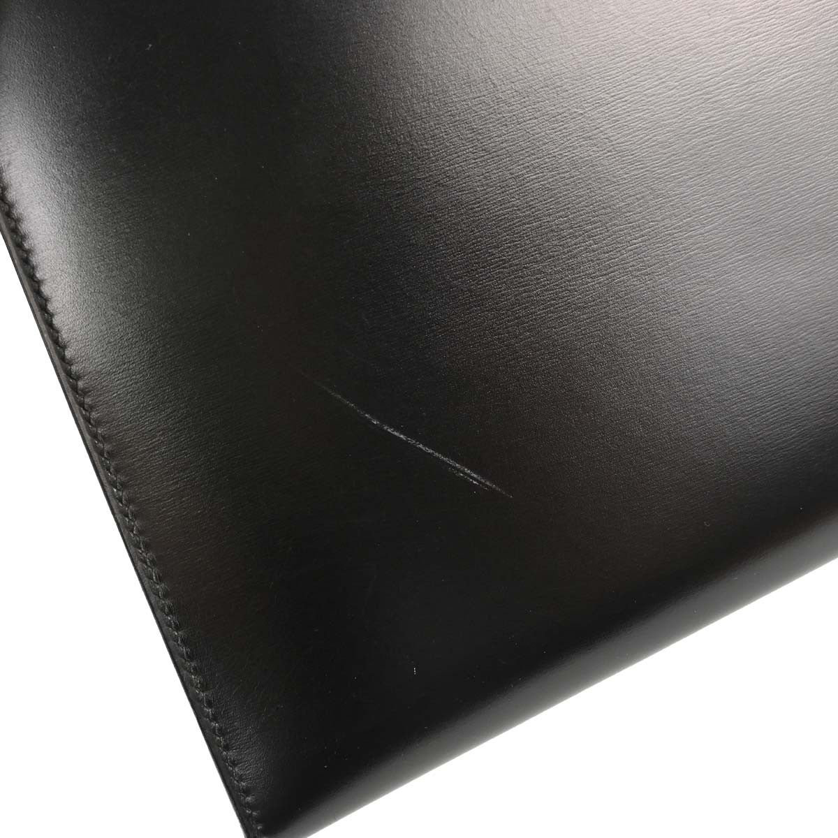 Hermes Kelly Sellier Box Calf Black Calfskin Handbag (Pre-Owned)