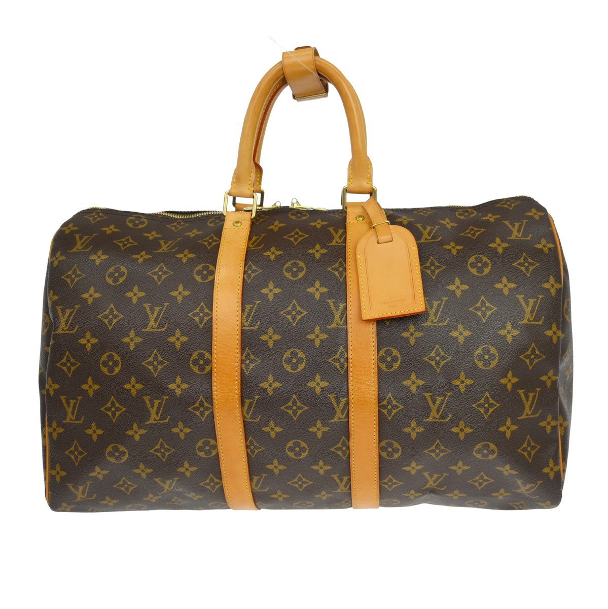 Louis Vuitton Keepall Monogram Canvas Brown Canvas Travel Bag Bag (Pre-Owned)