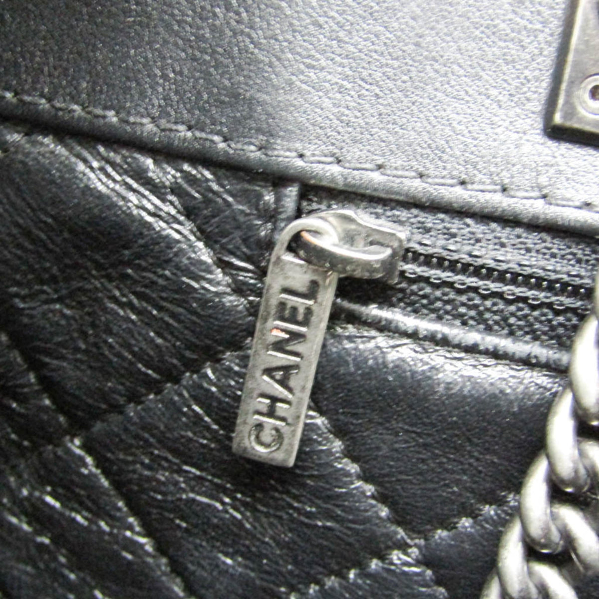 Chanel Urban Luxury Quilted Calfskin Black Leather Backpack Bag (Pre-Owned)