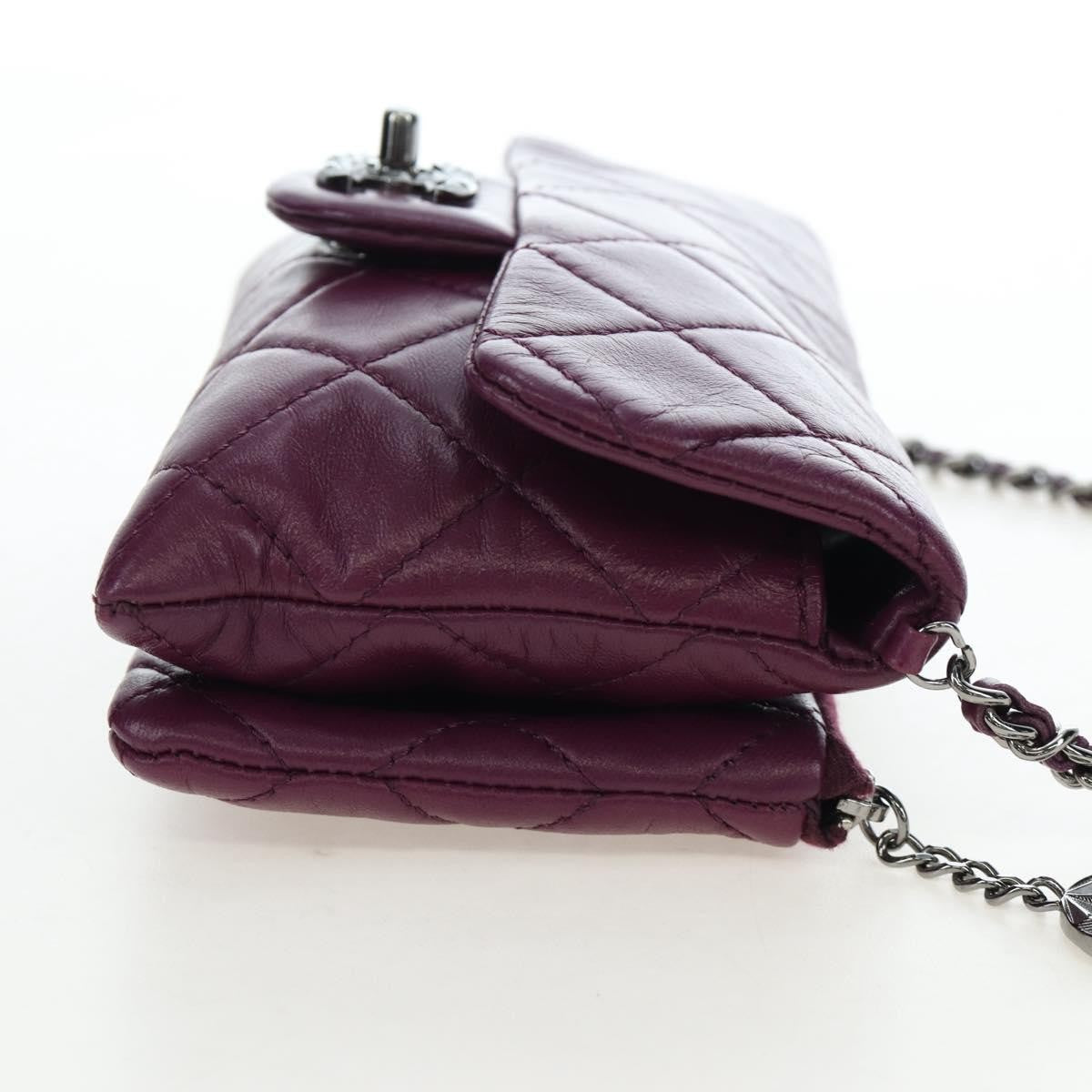 Chanel Mineral Nights Quilted Lambskin Purple Calfskin Crossbody Bag Bag (Pre-Owned)