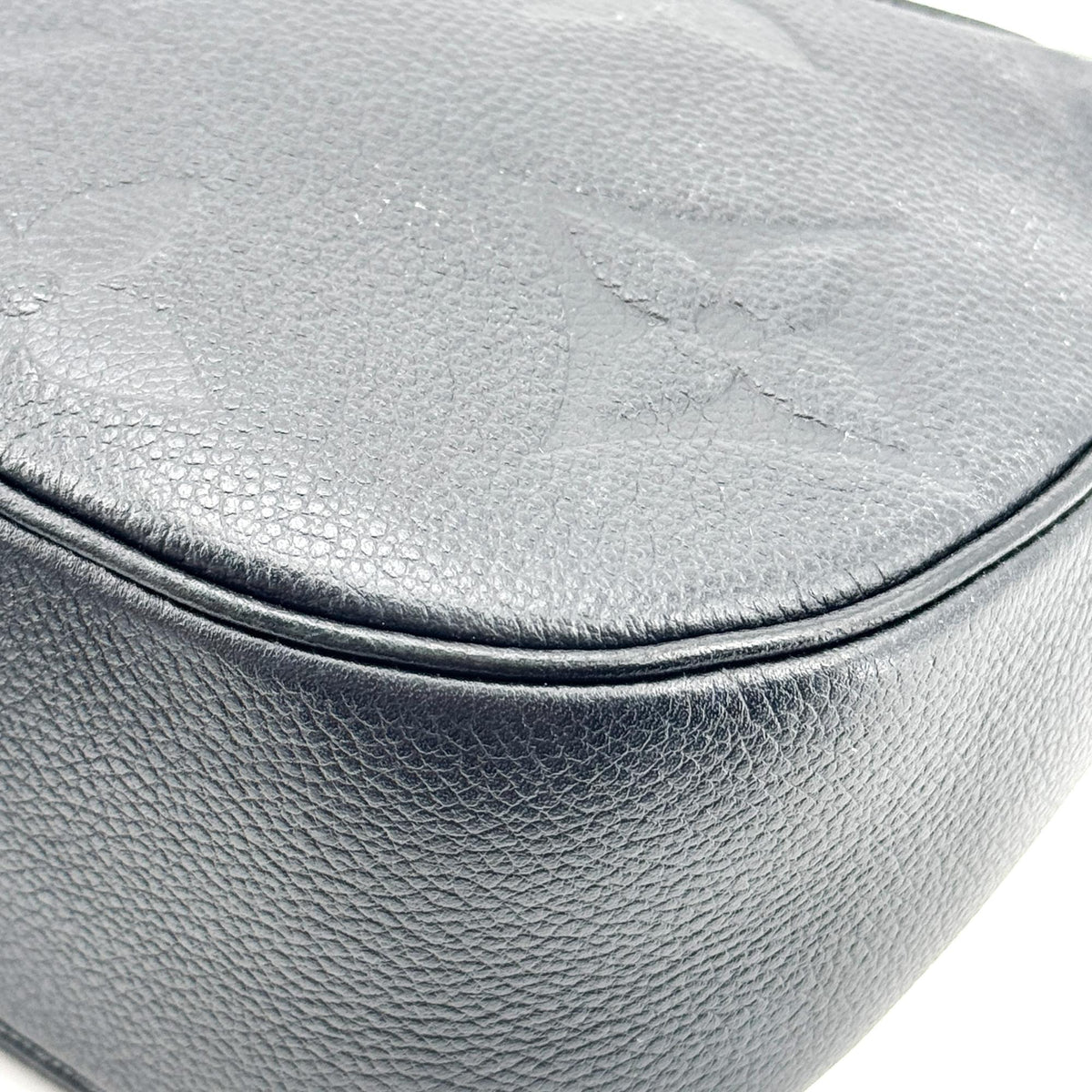 Louis Vuitton Bagatelle Nm Monogram Empreinte Giant Black Leather Handbag (Pre-Owned)