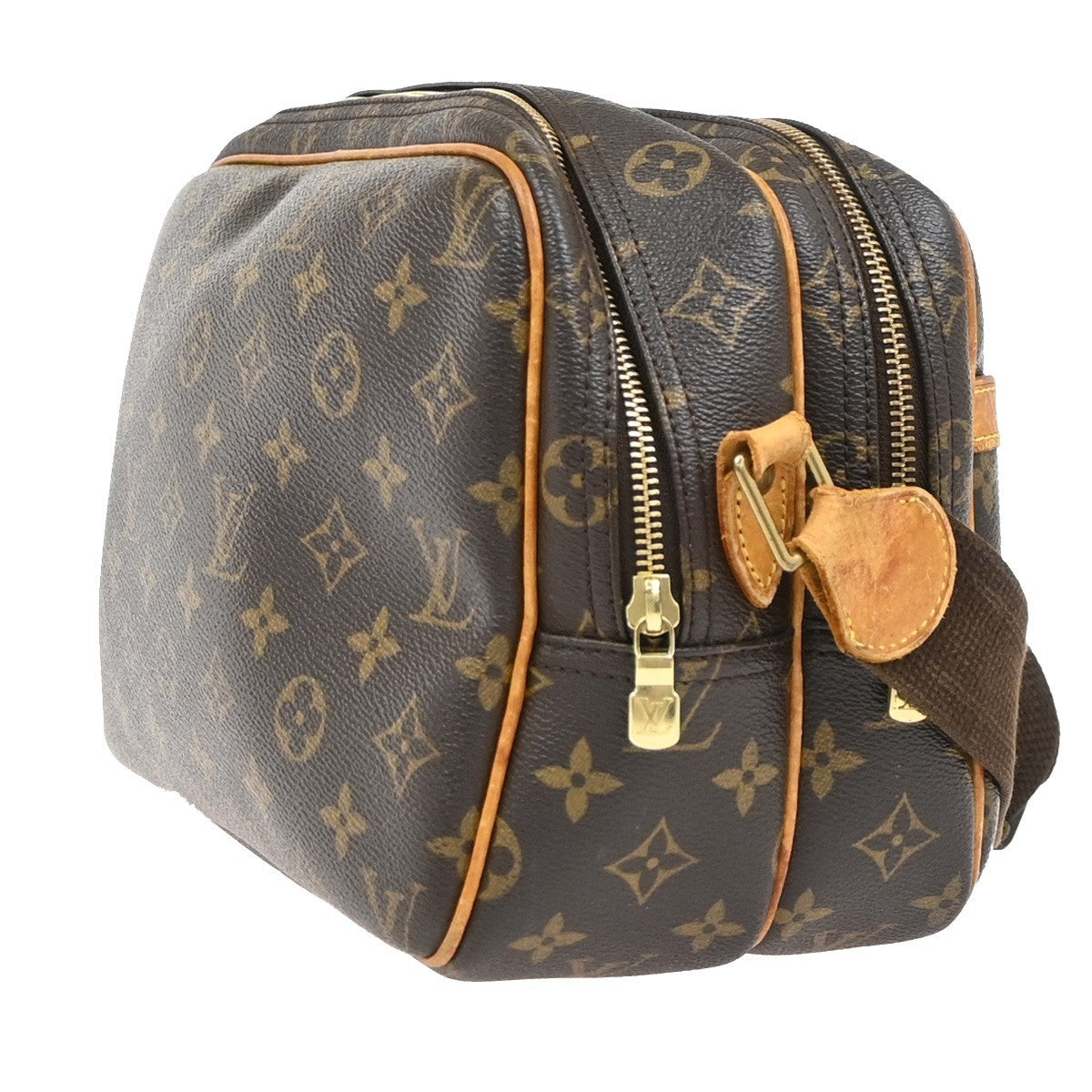 Louis Vuitton Reporter Monogram Canvas Brown Canvas Shoulder Bag Bag (Pre-Owned)