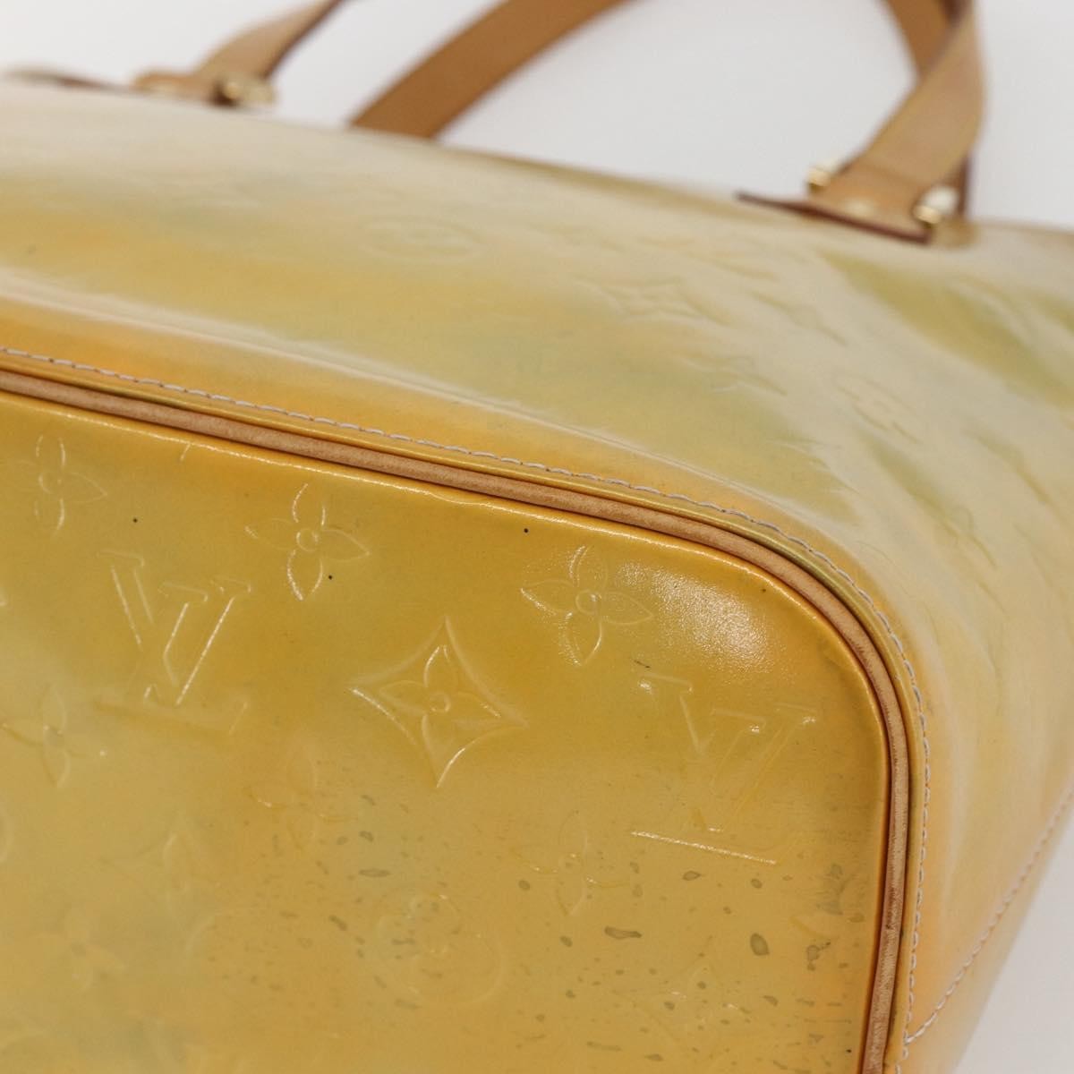 Louis Vuitton Houston Monogram Vernis Beige Patent_Leather Tote Bag Bag (Pre-Owned)