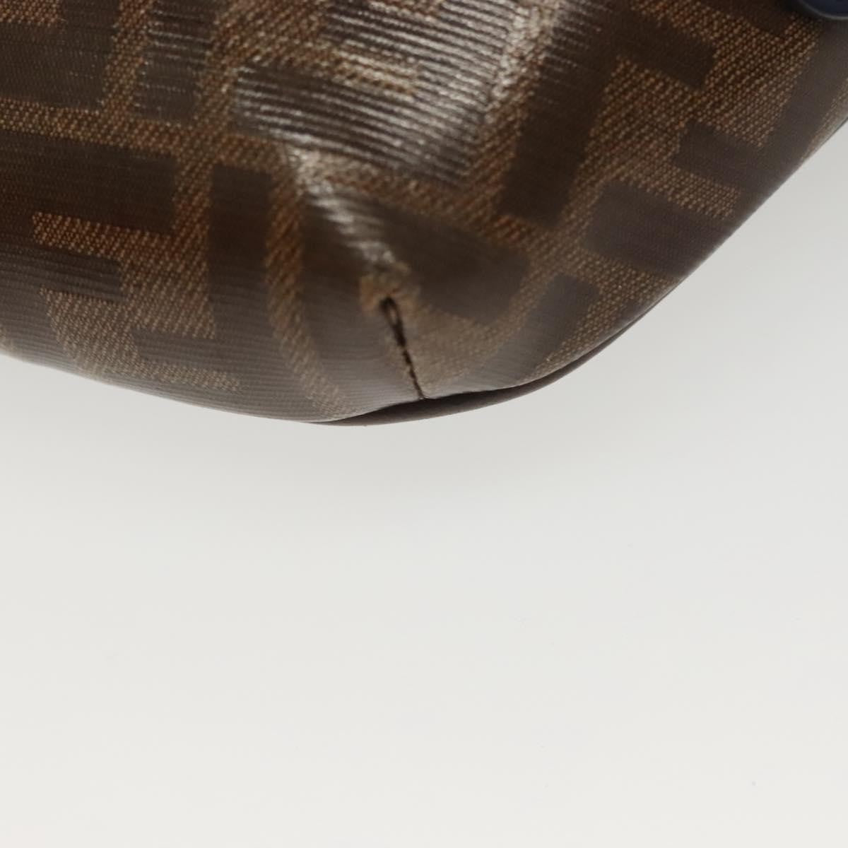 Fendi Mania Logo Waist Zucca Coated Canvas Brown Canvas Clutche & Pouche Bag (Pre-Owned)
