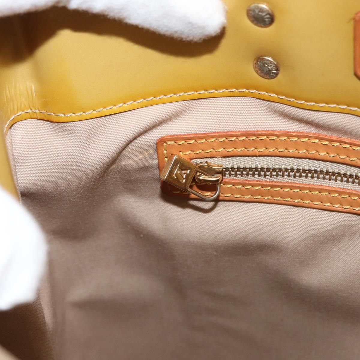 Louis Vuitton Reade Monogram Vernis Beige Patent_Leather Handbag (Pre-Owned)
