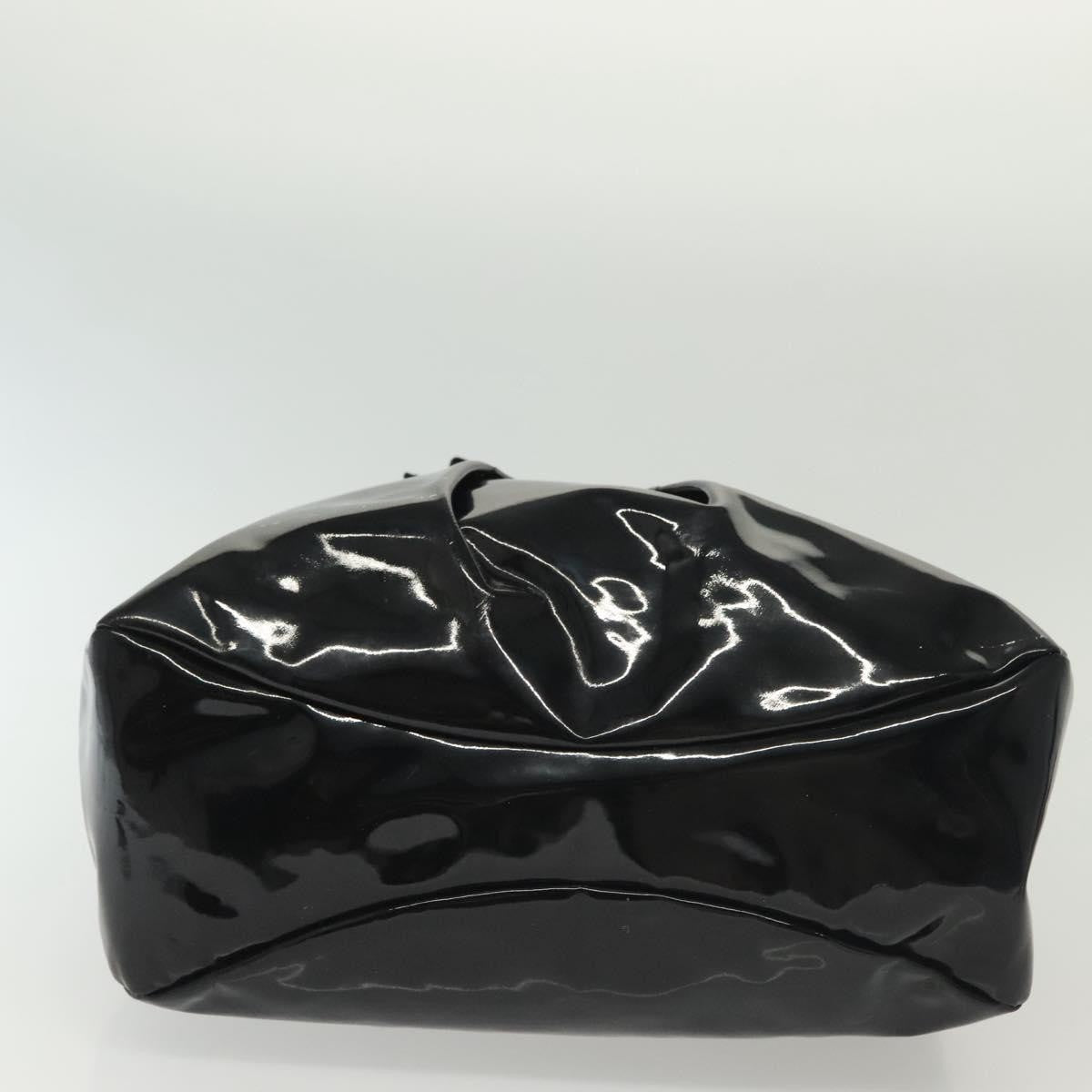 Salvatore Ferragamo Vala Tote Patent Leather Black Patent_Leather Tote Bag Bag (Pre-Owned)