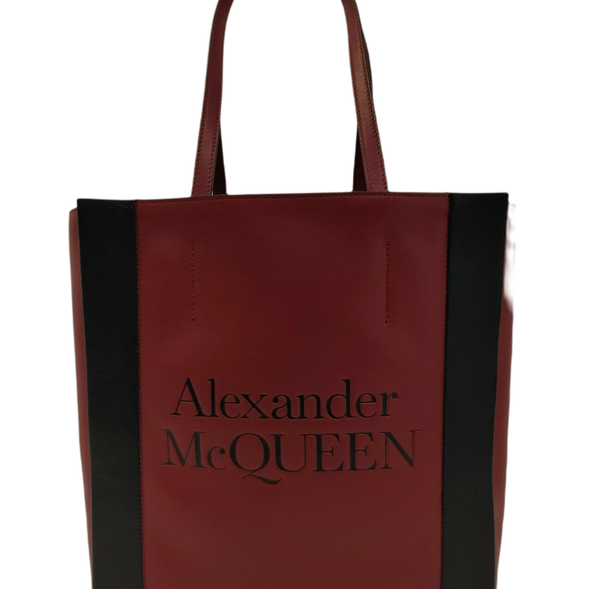 Alexander McQueen Dark Red Leather Signature Alexander McQueen Dark Red Leather Signature