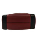 Alexander McQueen Dark Red Leather Signature Logo Shopper Tote 630773 6050