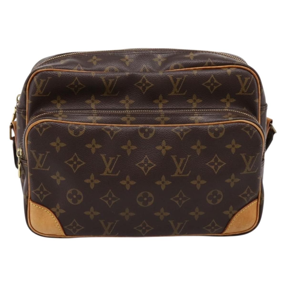 Louis Vuitton Nil Shoulder Bag Monogram Canvas Brown Canvas Shoulder Bag Bag (Pre-Owned)