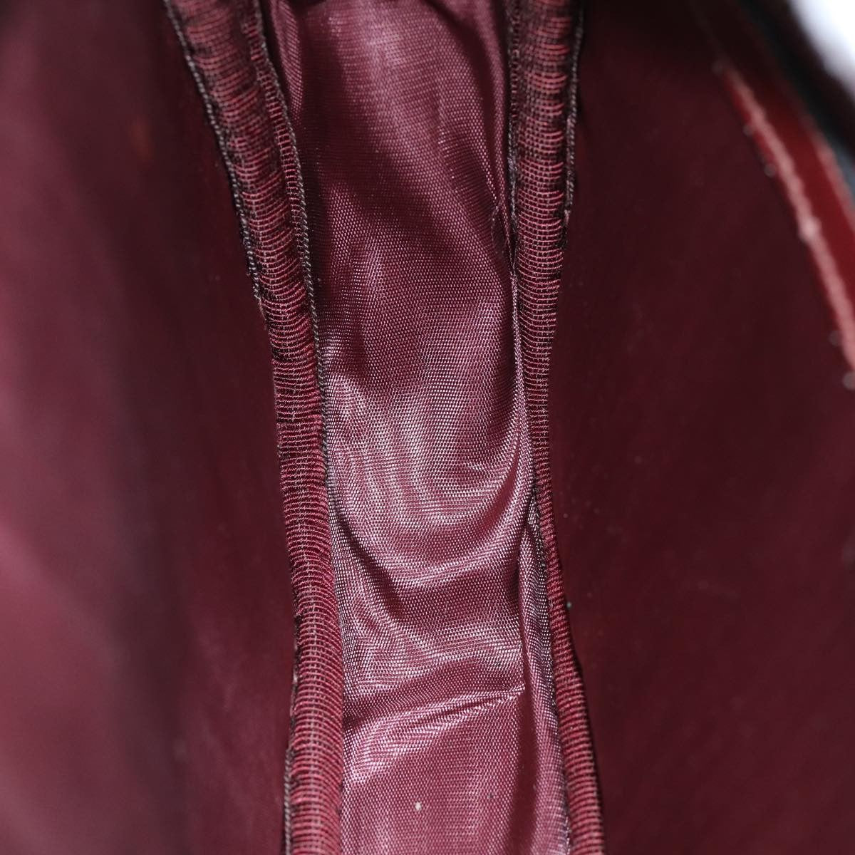 Cartier Vintage Must De Cartier Suede Burgundy Suede Shoulder Bag Bag (Pre-Owned)