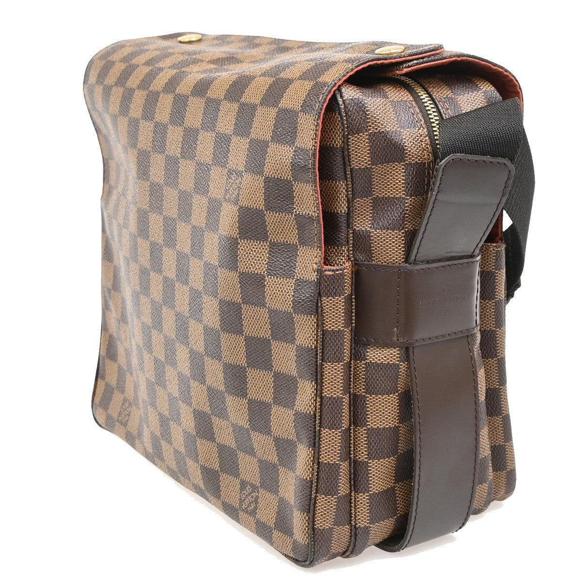 Louis Vuitton Naviglio Damier Brown Canvas Handbag (Pre-Owned)